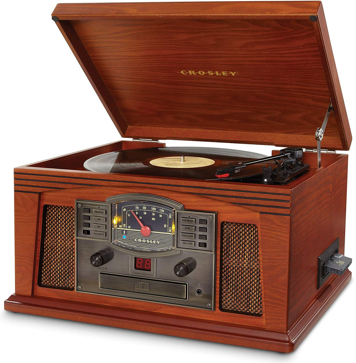 Crosley Lancaster Entertainment Center (Wood)
