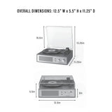 Crosley Miles skivspelare, svart