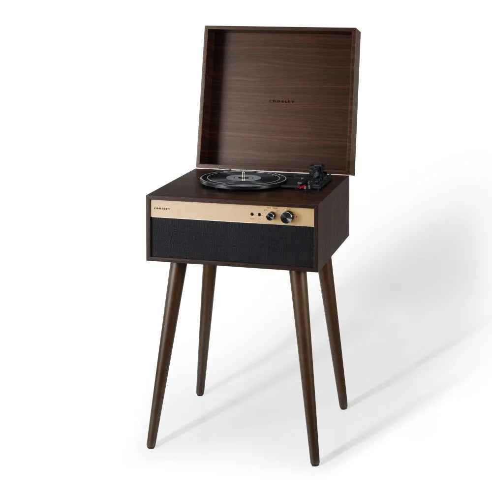 Crosley Jasper retro-skivspelare, valnöt
