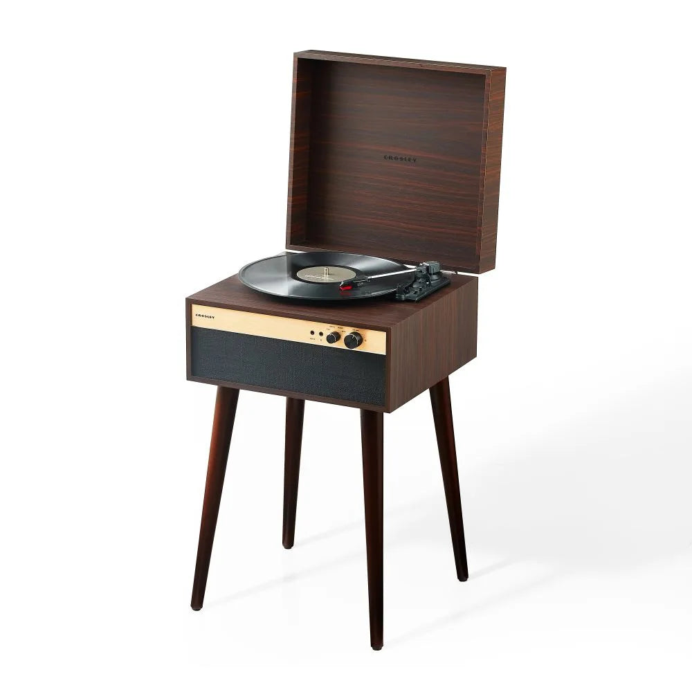Crosley Jasper retro-skivspelare, valnöt