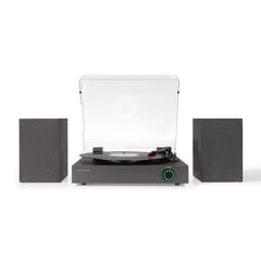 Crosley Zane skivspelare med högtalare, svart