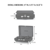 Crosley Cruiser Plus skivspelare tvåvägs Bluetooth (groovigt blommönster)