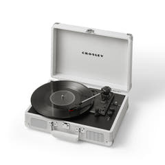 Crosley Cruiser Plus Skivspelare Tvåvägs Bluetooth (White Sand)