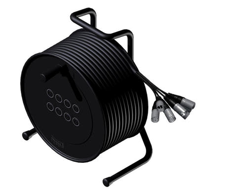 ProCab kabeltromle mikrofonkabel 8 in - 10 m