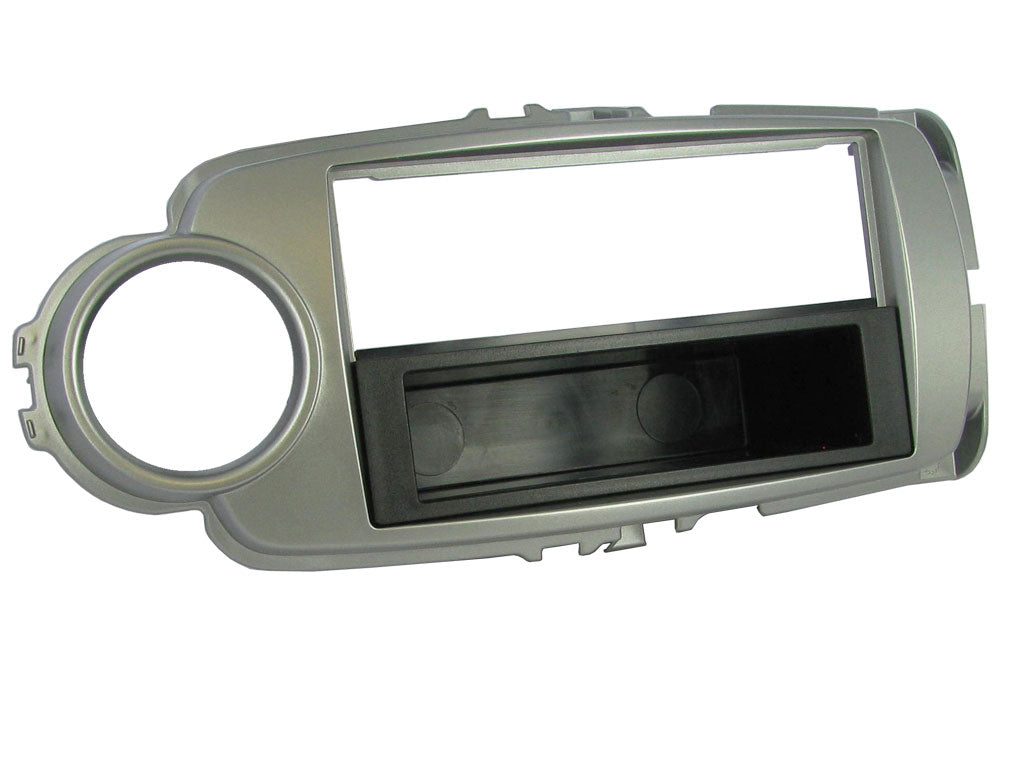 1-DIN ram för Toyota Yaris 11-14 (silver)