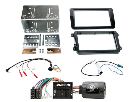 2-DIN kit för Skoda Fabia 07-14 