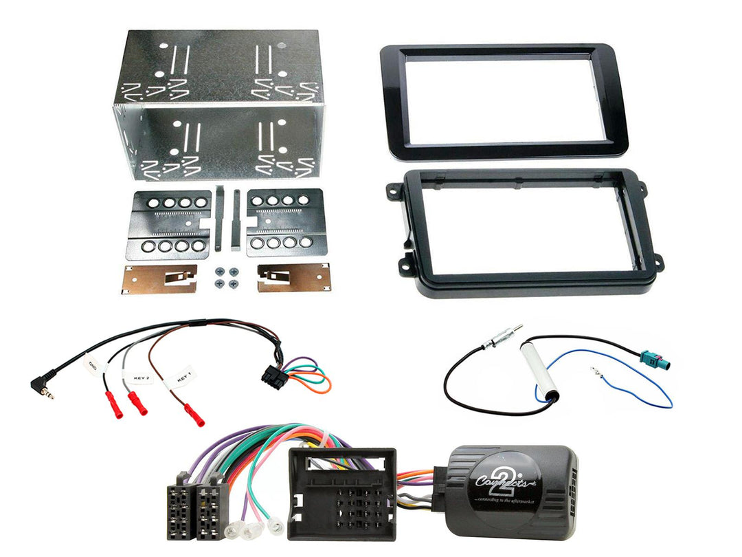 2-DIN kit för Skoda Fabia 07-14 