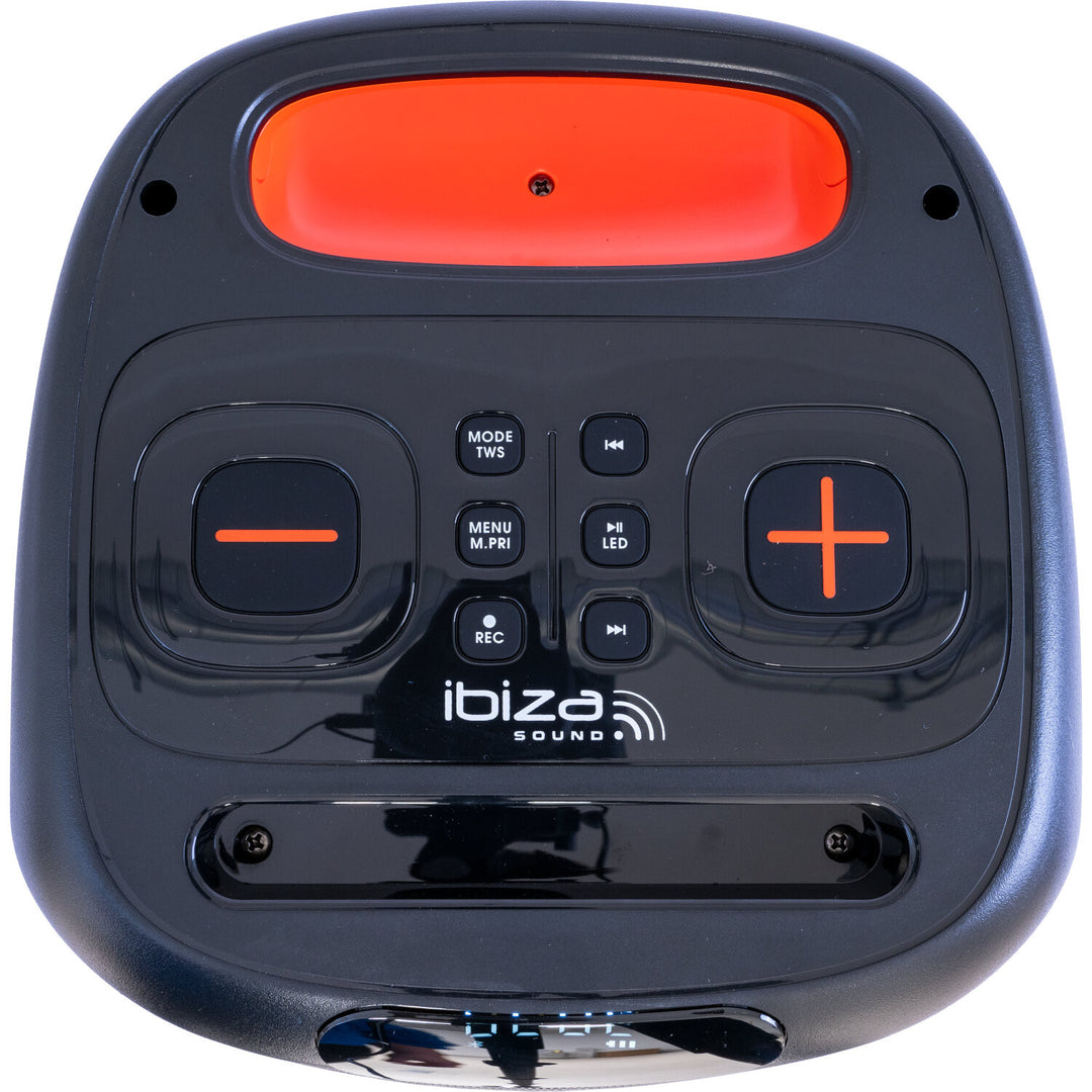 IBIZA partyhögtalare med ljus och Bluetooth