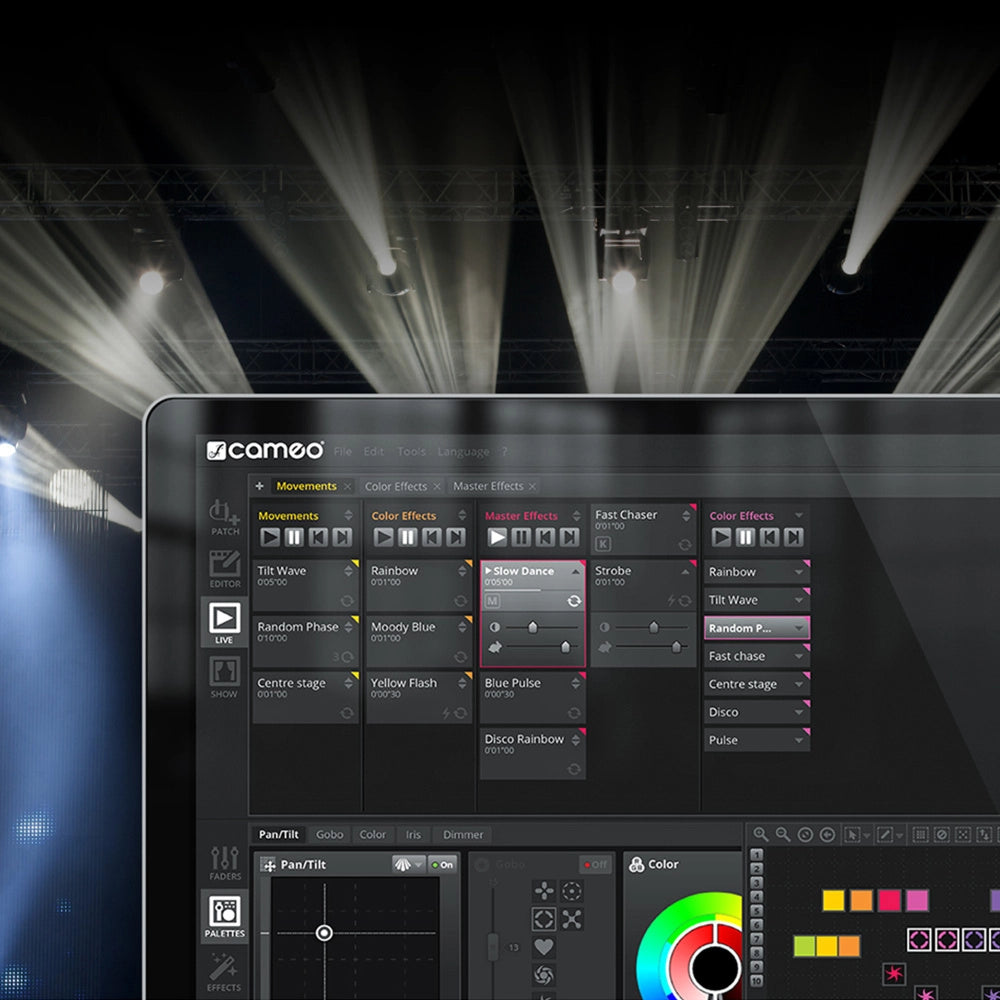 Cameo DVC CUE USB-DMX- Interface och programvara