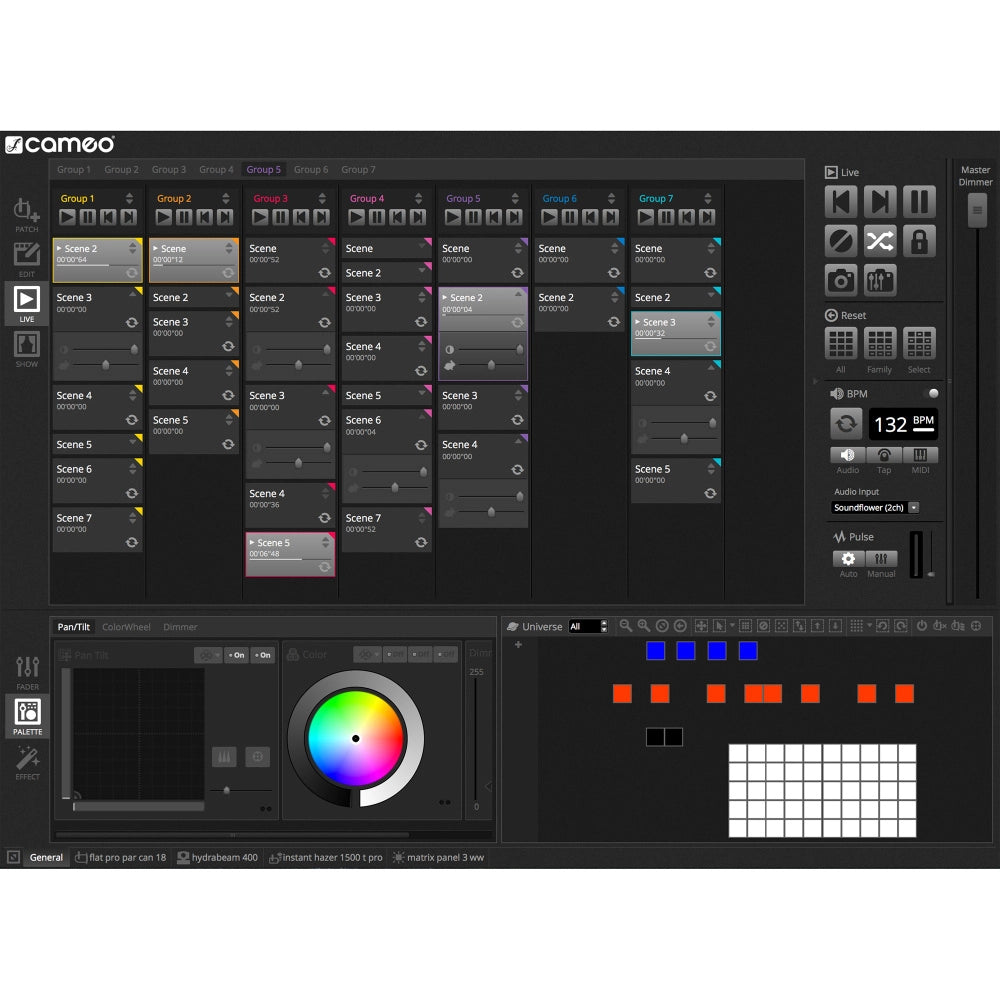 Cameo DVC CUE USB-DMX- Interface och programvara