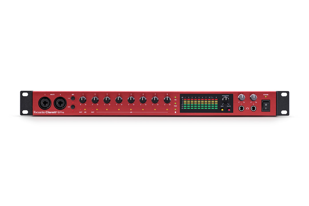 Focusrite Clarett + 8Pre USB-ljudkort
