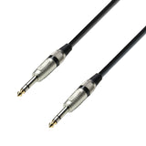 Adam Hall signalkabel 6,3 mm jack stereo till 6,3 mm jack stereo (1,5 meter)