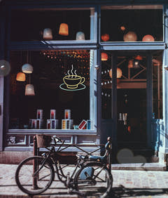 Neonskylt "Kaffekopp" (48cm)