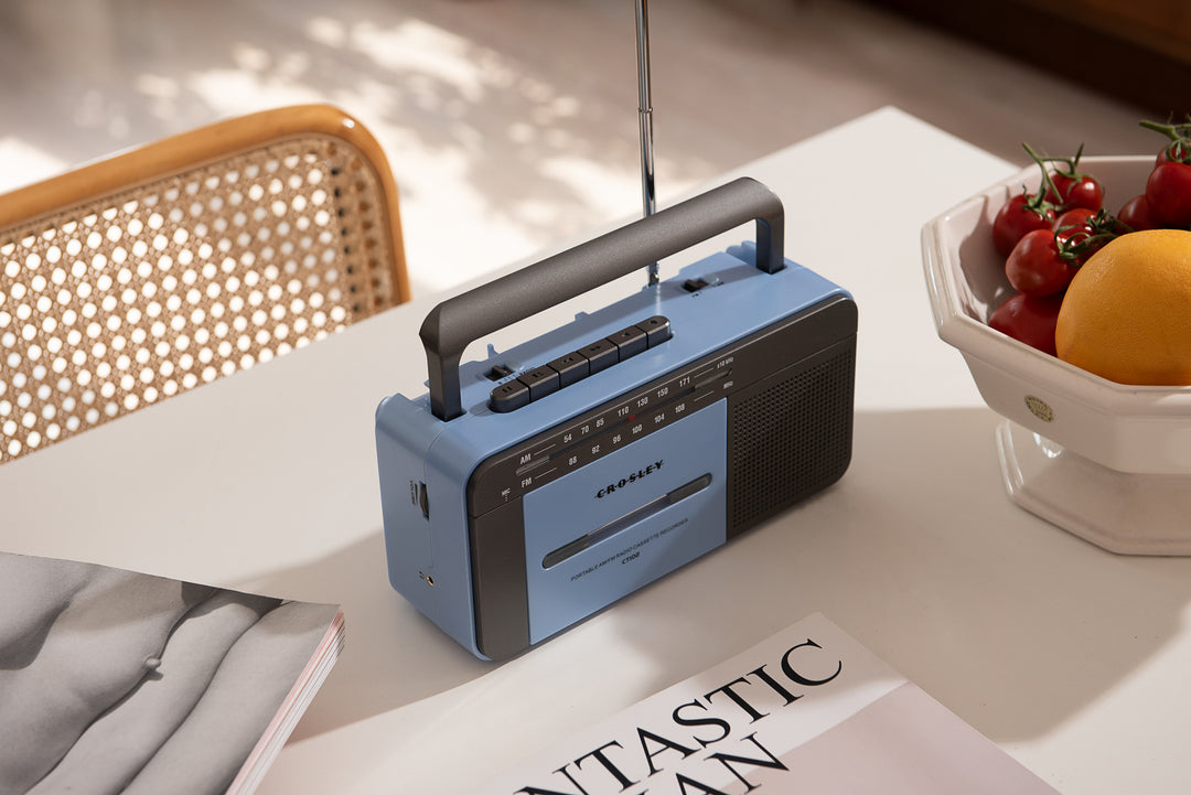 Crosley - Kassettspelare (Blå)