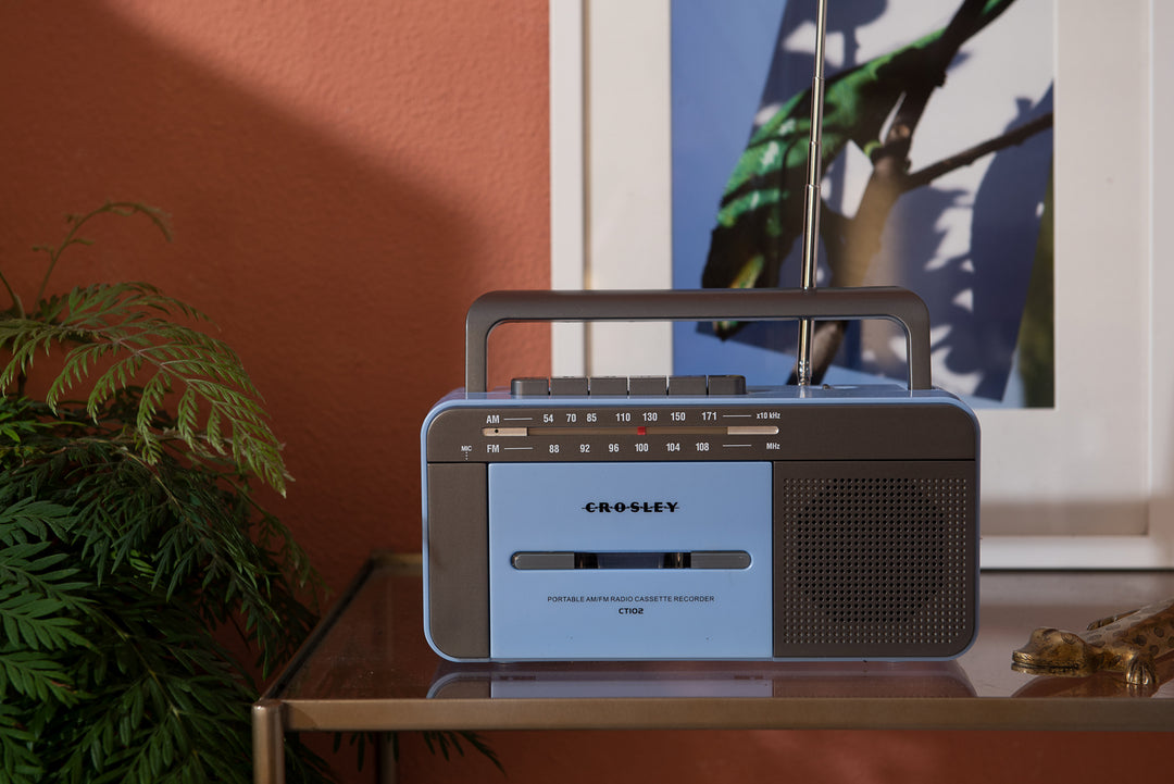 Crosley - Kassettspelare (Blå)