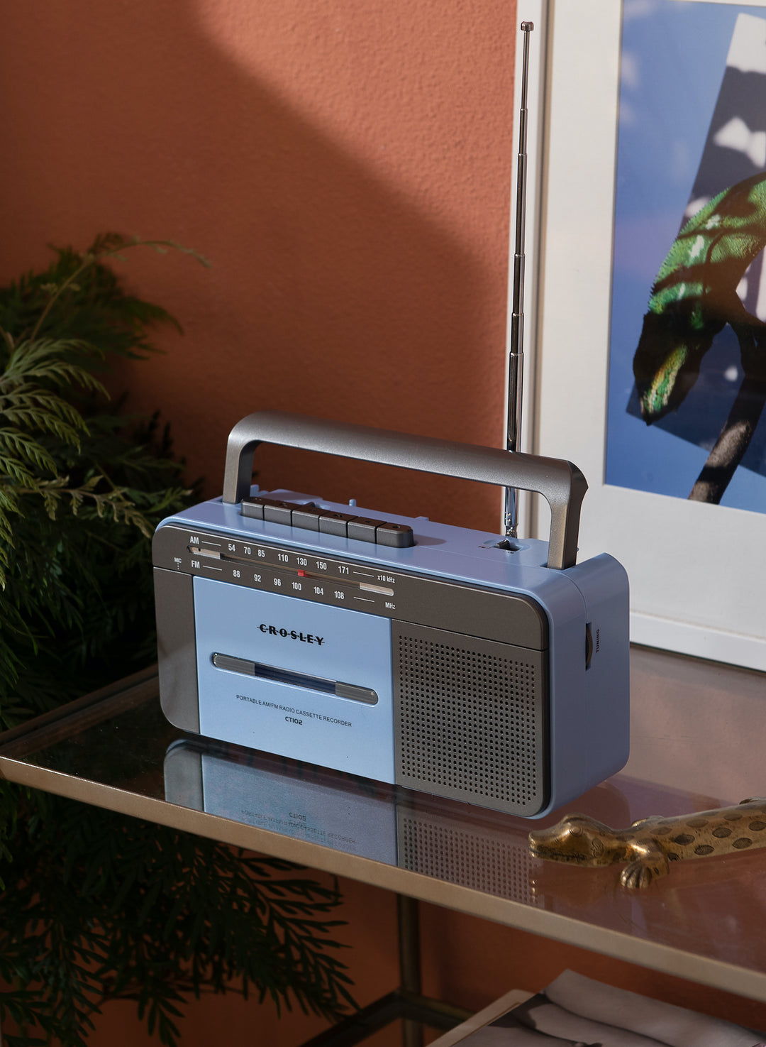 Crosley - Kassettspelare (Blå)