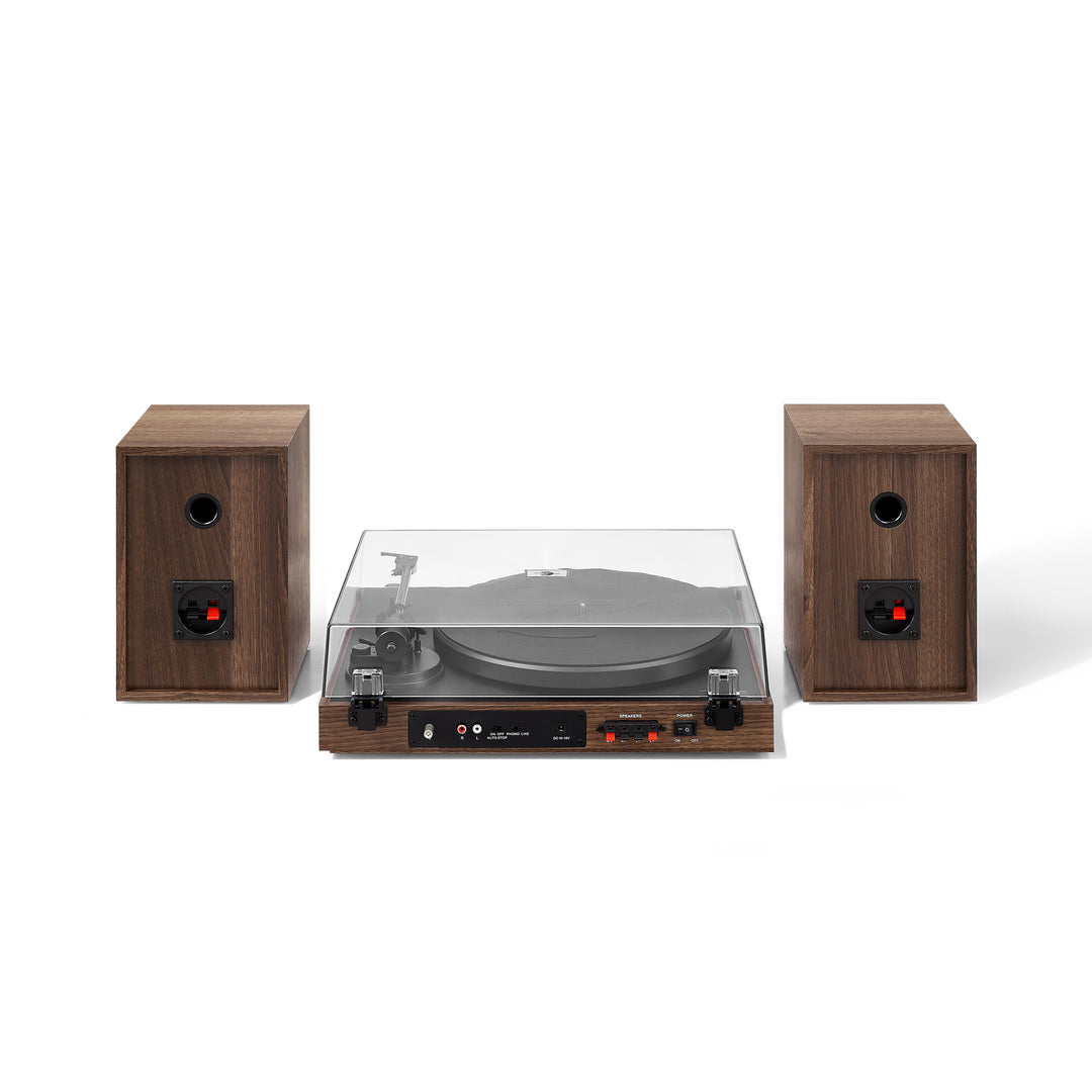 Crosley C72 skivspelare med högtalare (valnöt)