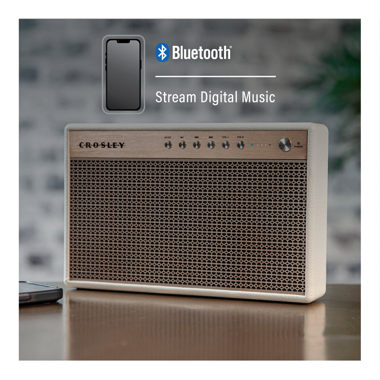 Crosley Montero Bluetooth högtalare (vit)