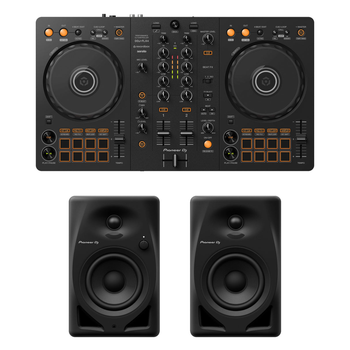 Pioneer DJ FLX4 monitorpaket
