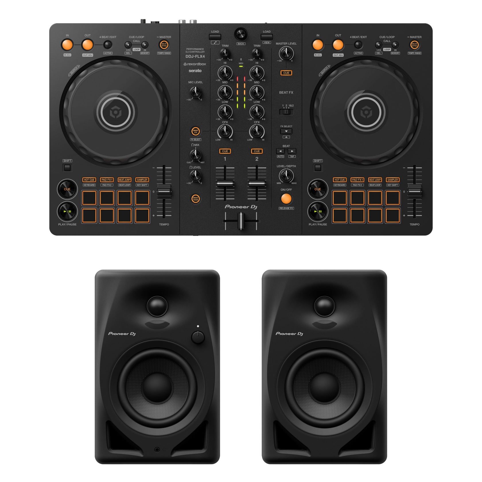 Pioneer DJ FLX4 monitorpaket
