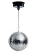 Marconi Batteridriven Diskokula m. LED (20 cm)