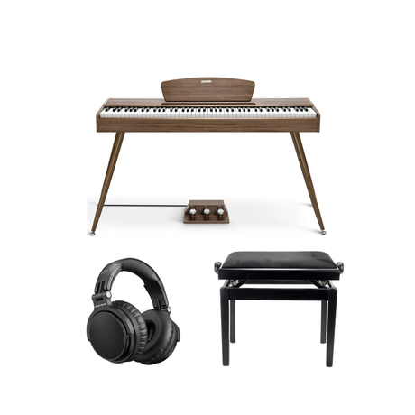 Donner DDP-80 elpiano valnöt Komplett Paket
