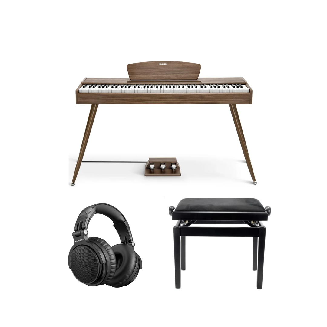 Donner DDP-80 elpiano valnöt Komplett Paket