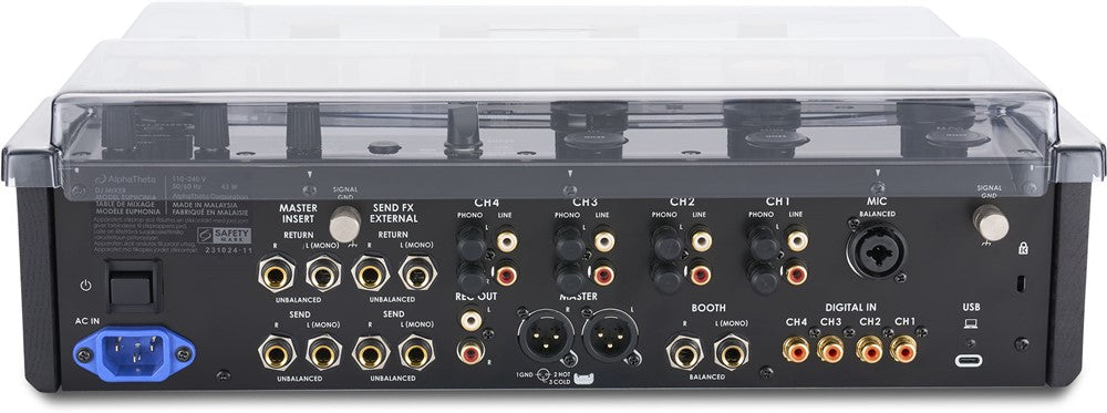 Decksaver skydds cover för AlphaTheta Euphonia (Soft-Fit)