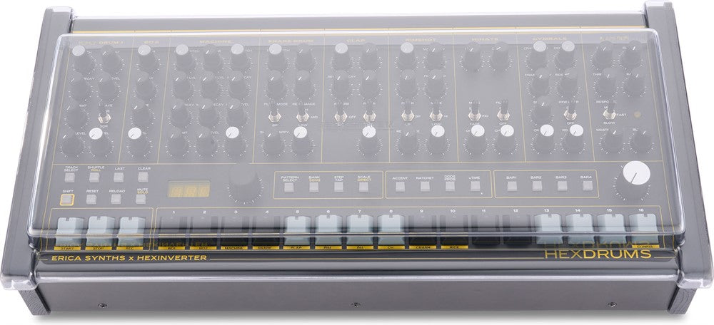 Decksaver skydds cover för Erica Synths Hexdrums (Soft-Fit)
