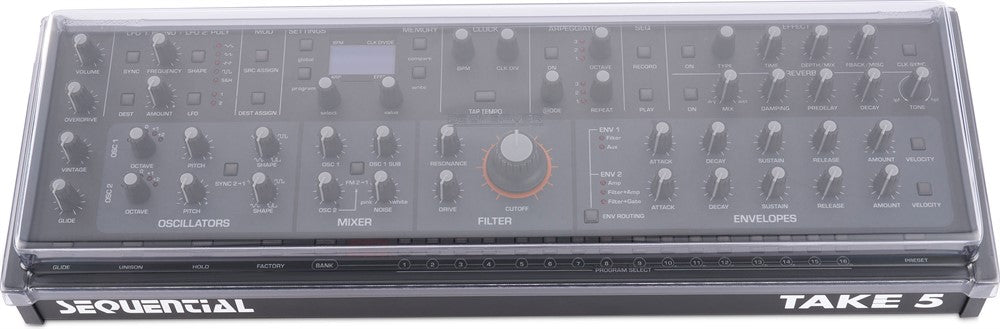Decksaver Protection cover för Sequential Take 5 / Oberheim TEO-5 Desktop