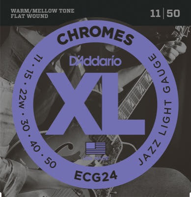 Daddario ECG24 gitarrsträngar (Jazz Light, 11-50)