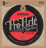 Daddario EJ45-3D gitarrsträngar 3-pack (normal spänning, 0280-043)