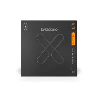 Daddario XTE-belagda gitarrsträngar 3-pack (10-46)