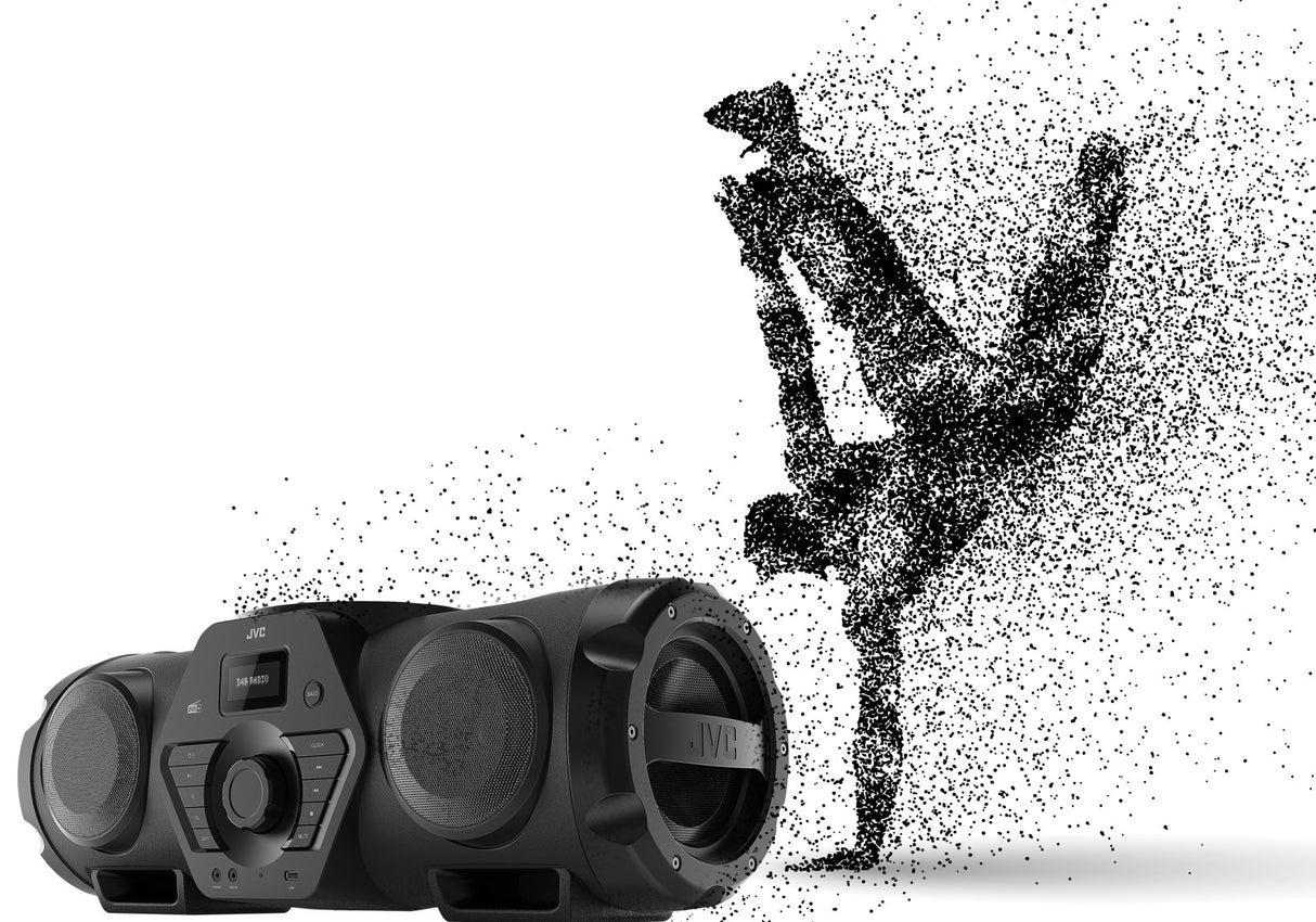 JVC RV-NB300DAB BoomBlaster med Bluetooth och DAB+ inkl. Batteri
