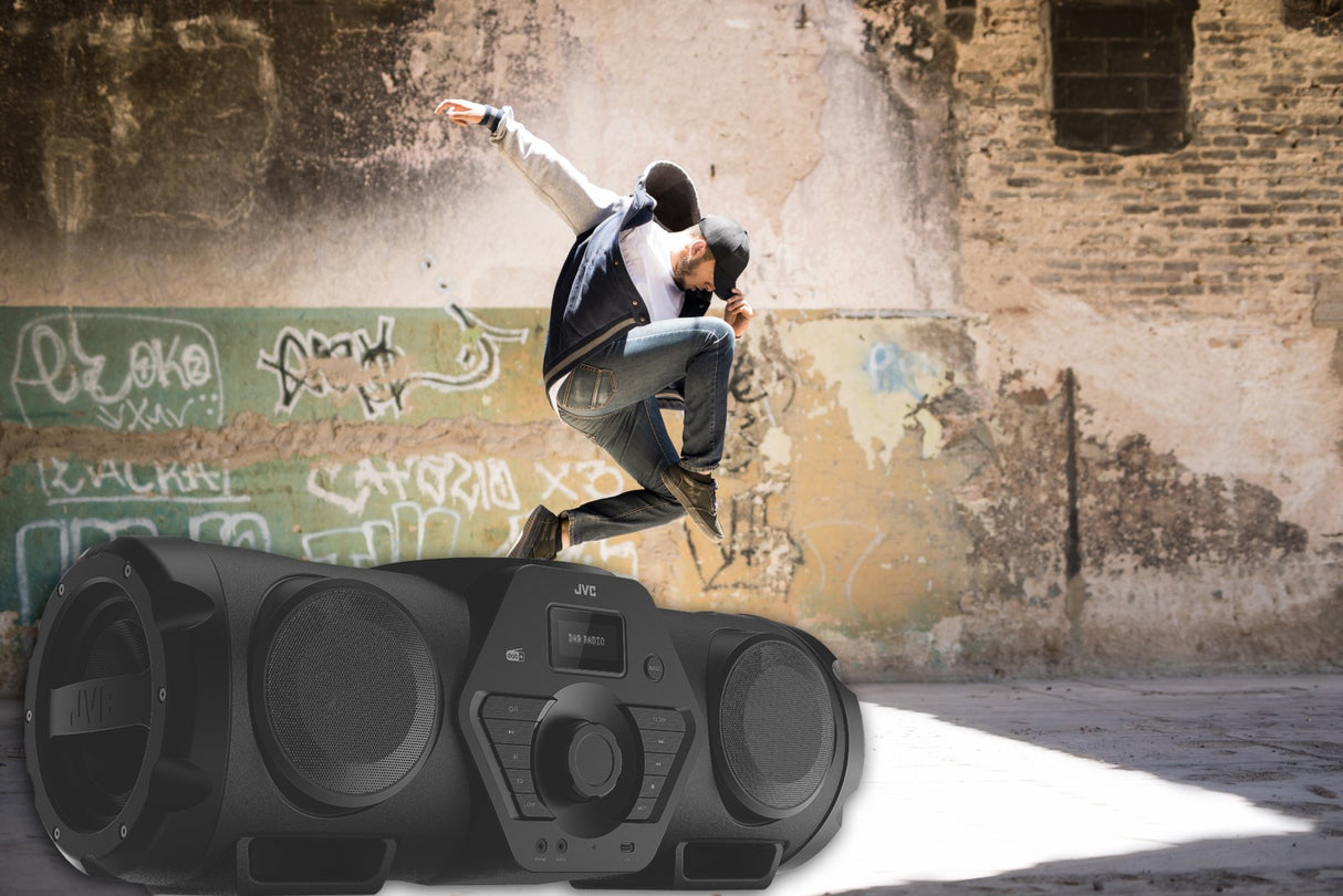 JVC RV-NB300DAB BoomBlaster med Bluetooth och DAB+ inkl. Batteri