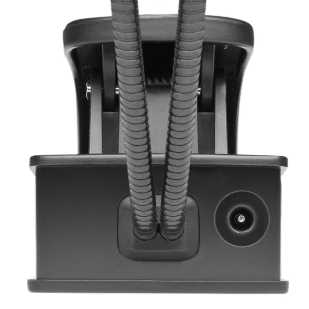 Dubbla svanhals-knöllampor