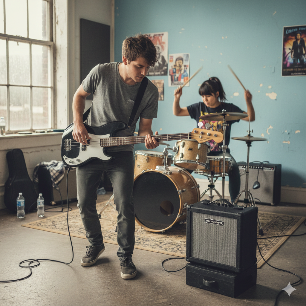 Grooveland PB El-bas (Svart)