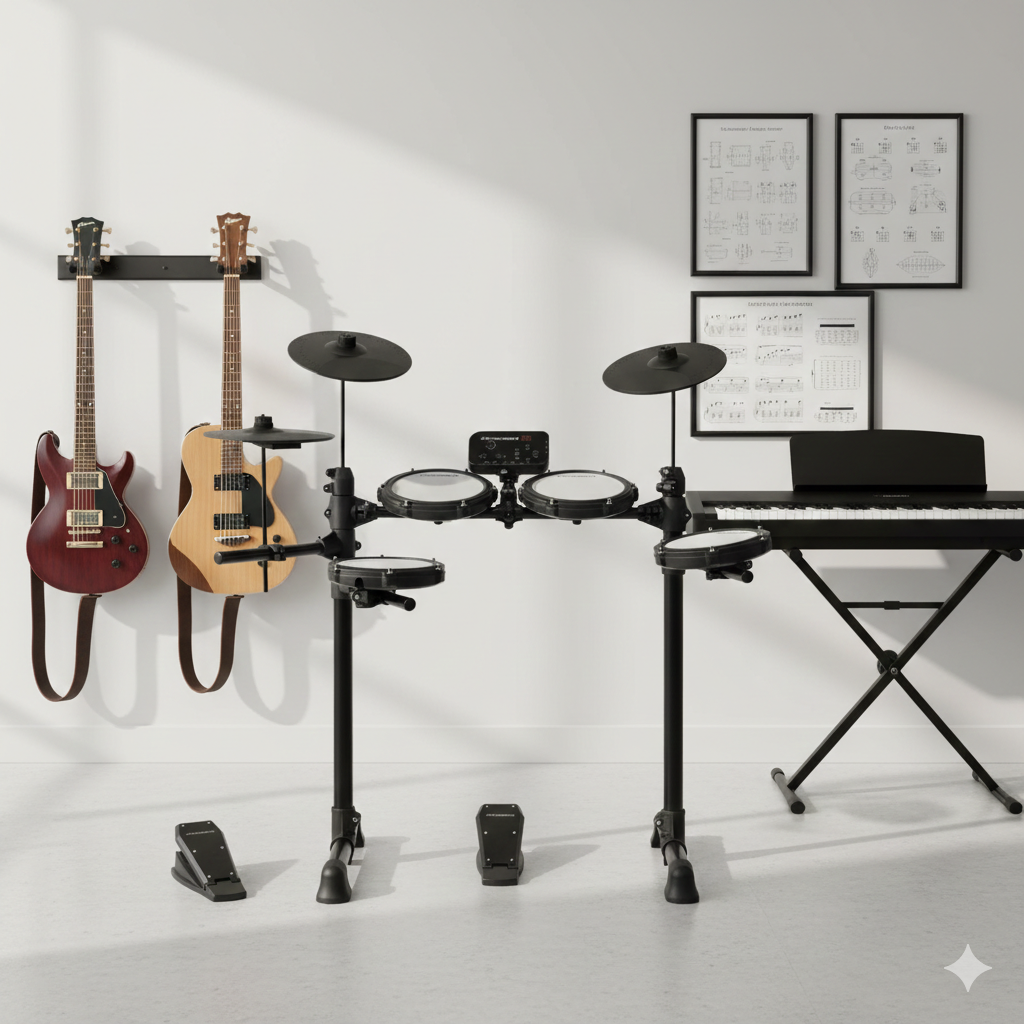 Grooveland ED100 Elektriskt Trumset Komplett Paket