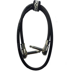 Enova vinkel jack flat kabel till pedalboard 40 cm