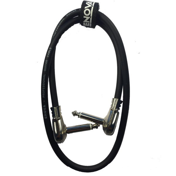 Enova vinkel jack flat kabel till pedalboard 40 cm