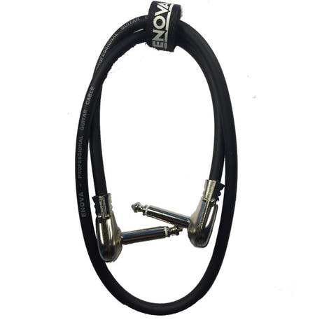 Enova vinkel jack flat kabel till pedalboard 40 cm