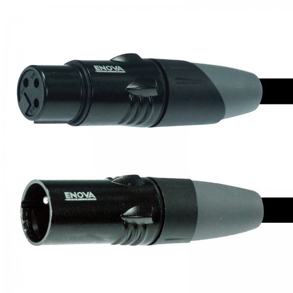 Enova XLR-kabel 3-polig analog och AES DMX 20 meter