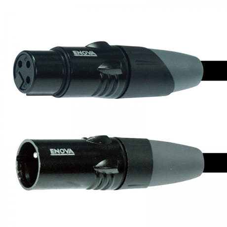 Enova XLR-kabel 3-pin analog och AES DMX 3 meter