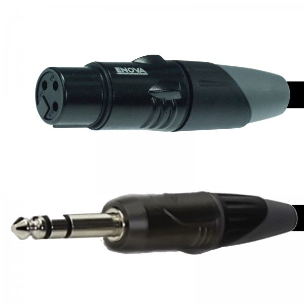 Enova mikrofonkabel XLR hona till stereo jack 2 meter