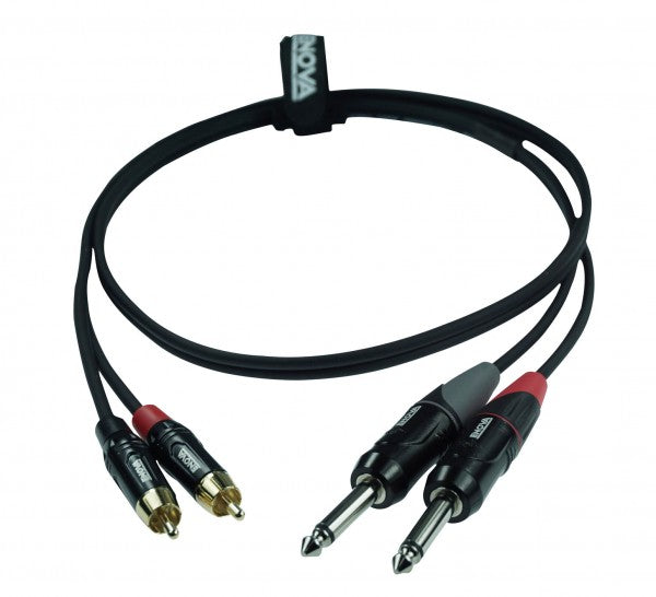 Enova adapterkabel 2 x jack til 2 x Phono 1 meter