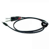 Enova minijack adapter kabel minijack til 2 x jack 6 meter