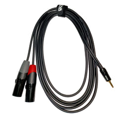 Enova adapterkabel MiniJack > 2 x XLR hane, 2 meter