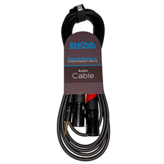 Enova adapterkabel MiniJack > 2 x XLR hane, 2 meter
