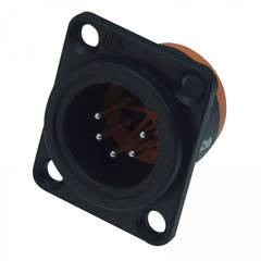 Enova 5-Pin XLR han chassistik, svart IP67 Outdoor