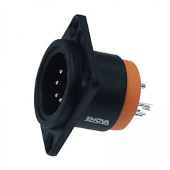Enova 5-Pin XLR han chassistik, svart IP67 Outdoor